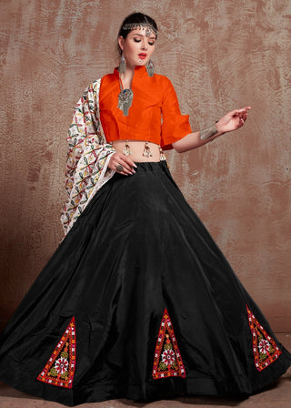 Black navratri lehenga choli images