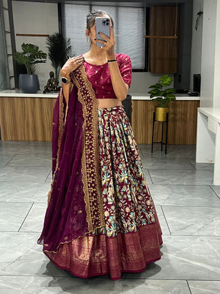 Kalamkari Lehenga With price
