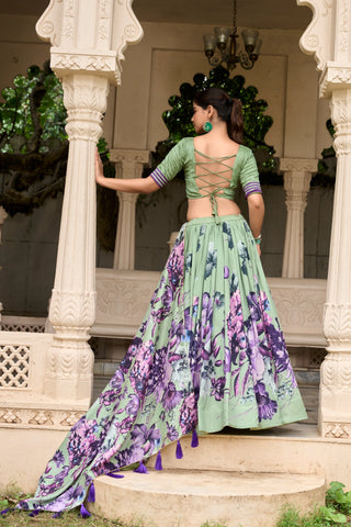 Pista Green Lehenga for Wedding