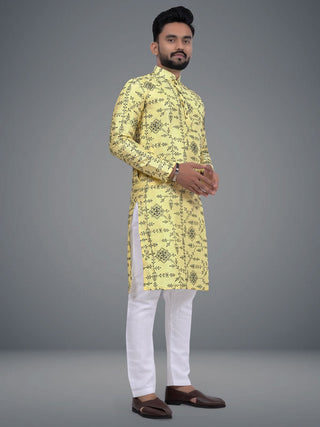 Men's Kurta Pajama Set  Embroidery Work Kurtas