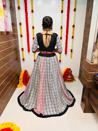 White Chaniya Choli for Navratri
