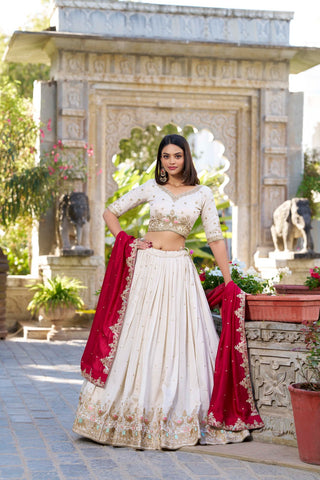 Off White Lehenga Bridal
