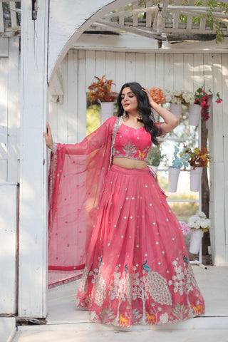 Party wear lehenga choli for images