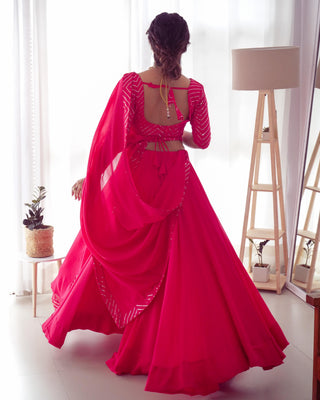 Georgette lehenga choli for women