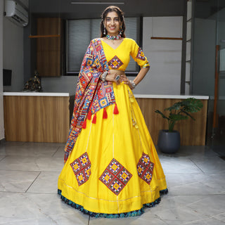 Yellow chaniya choli for navratri online
