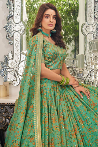 organza pista wedding lehenga