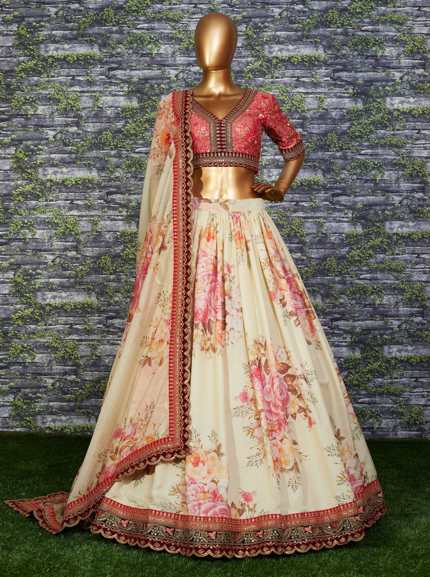 Beautiful Cream Lehenga