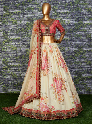 Beautiful Cream Lehenga