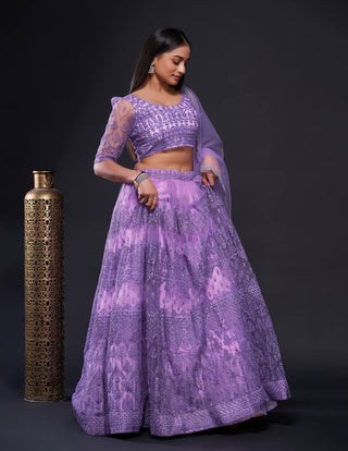 Lavender Lehenga Bridal
