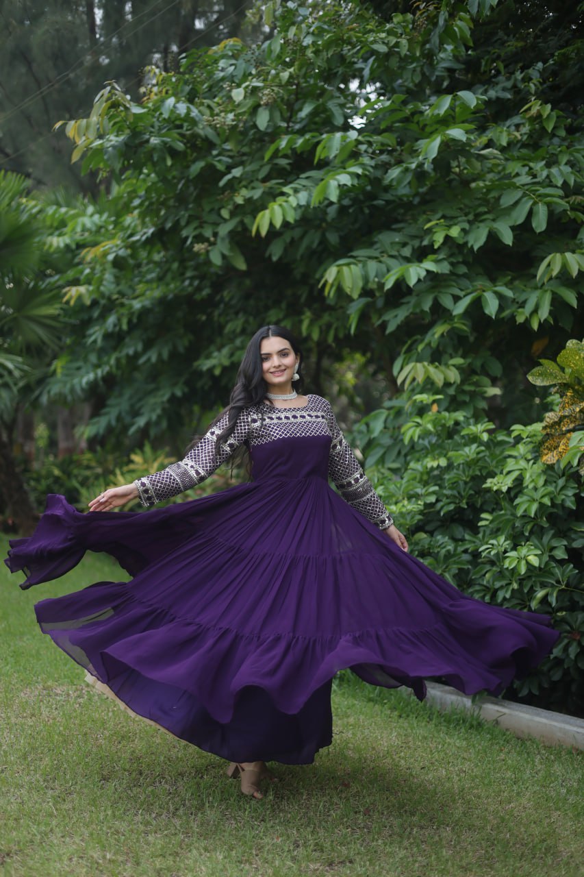 Bollywood Designer Party Wear Sequins Work Gown for Women – Ragthm