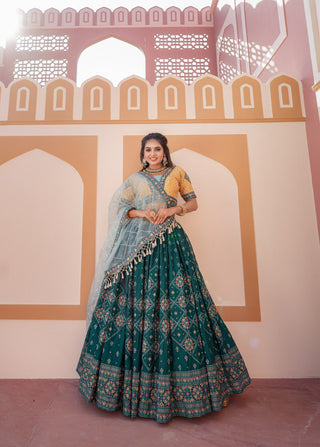 Stylish Matching Lehenga Choli with Kurta Pajama For Couples