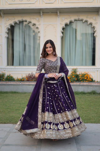 Purple Lehenga Bridal