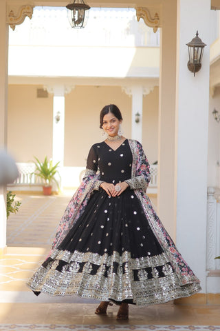 Formal Gown Anarkali Dress with Dupatta