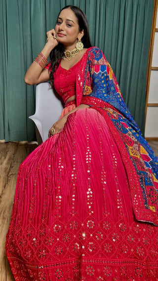 Pink color lehenga choli