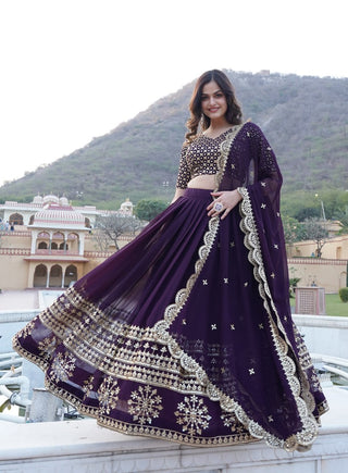 wine colour lehenga bridal