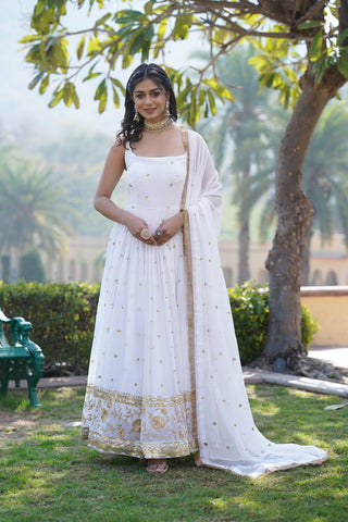 Gown with Dupatta for Wedding