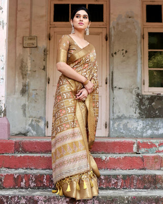 Floral Printed Pure Silk Sarees