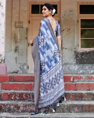 Light blue Silk Saree