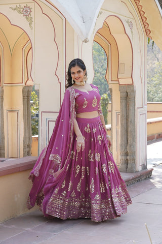 pink lehenga choli bridal