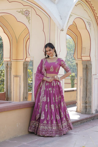 pink lehenga for wedding