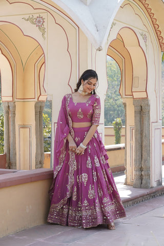 pink lehenga bridal