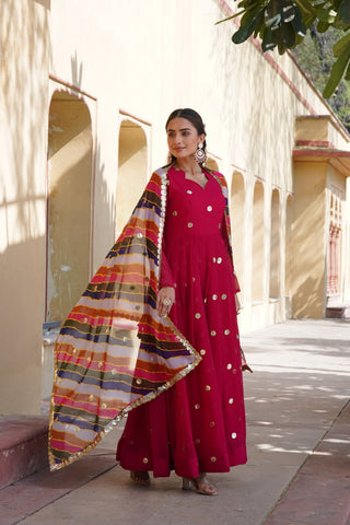 Indian Gown With Dupatta