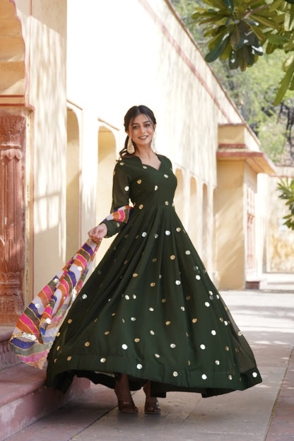 Green Gown for women