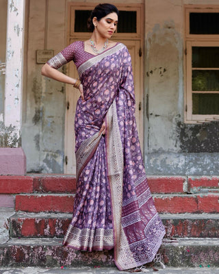 Wine colour Saree for farewell