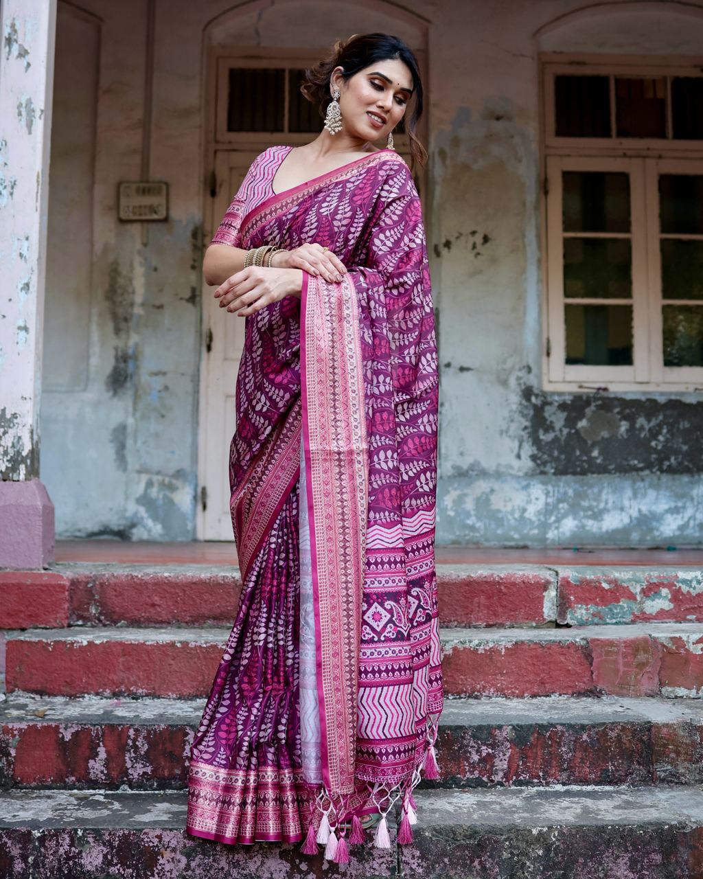 Light pink saree Wedding