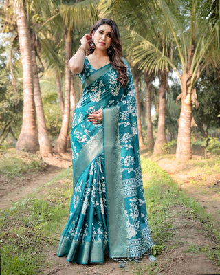 Rama silk saree for wedding with price