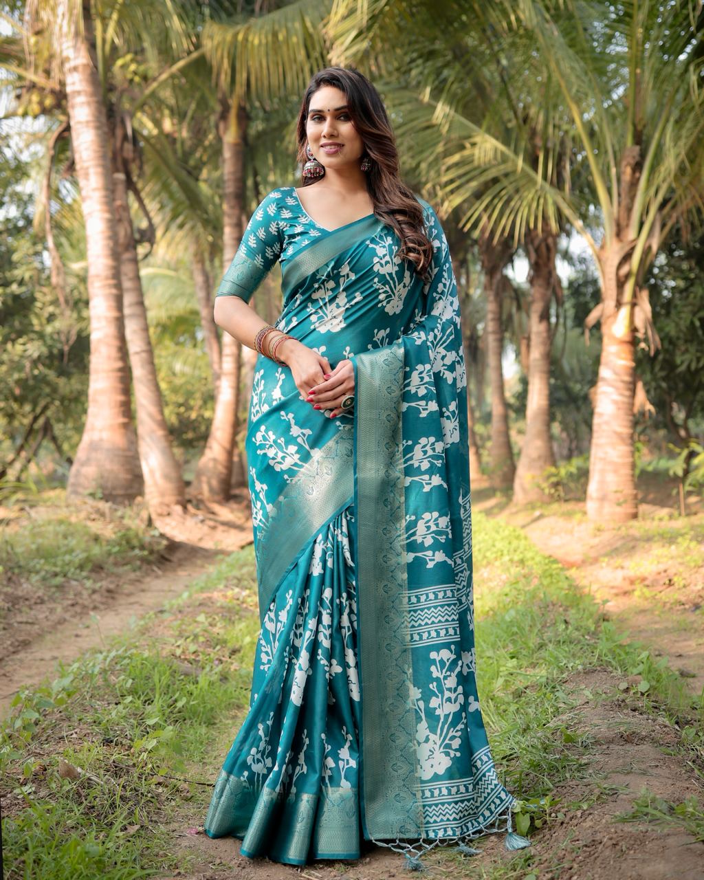 Rama silk saree for wedding online shopping