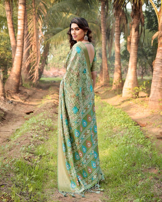 Green Silk Saree for wedding