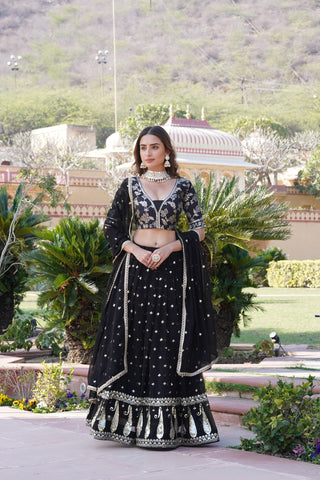 Black Lehenga look for Wedding