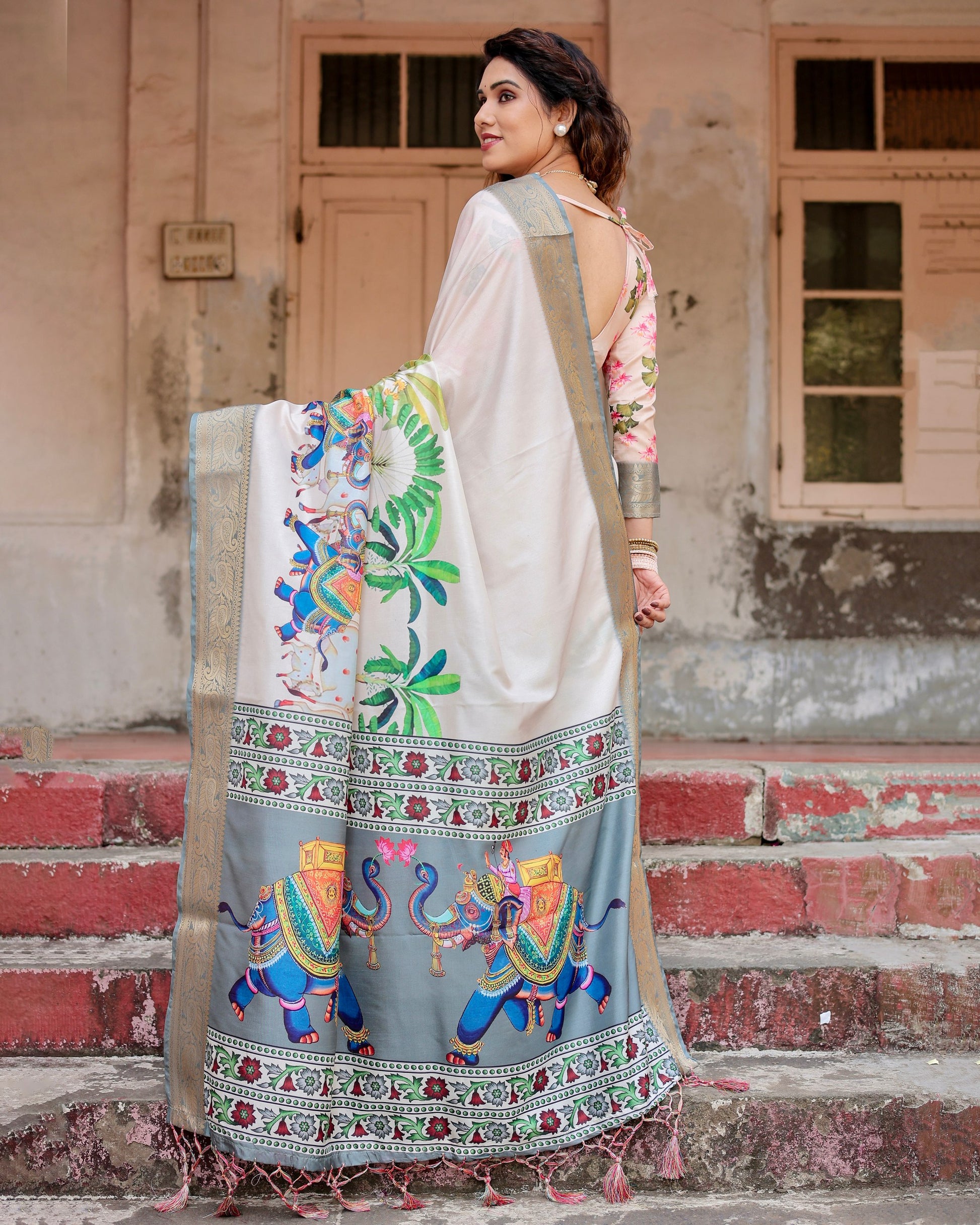 Digital silk sarees for wedding