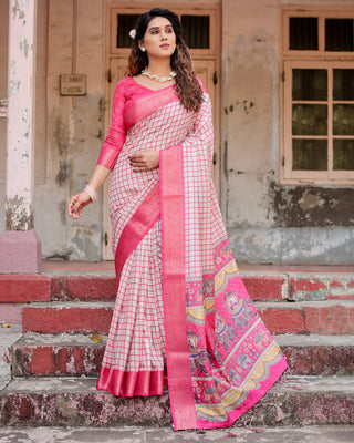 Pink saree Party Wear