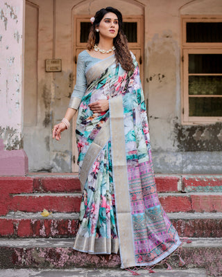 Pure silk saree for women party wear