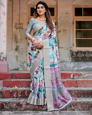 Heavy designer party wear Saree