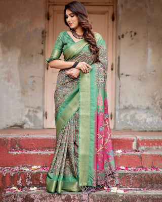 Light green Saree