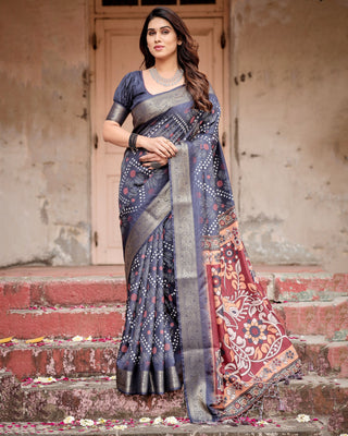 Pure silk saree for women party wear