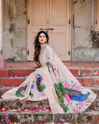 Peacock Saree Border Design