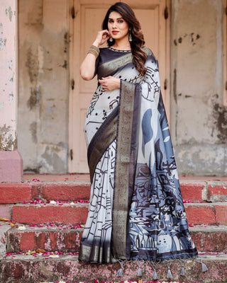 Digital printed soft silk sarees with price