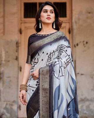 Pure Georgette Digital Print Sarees