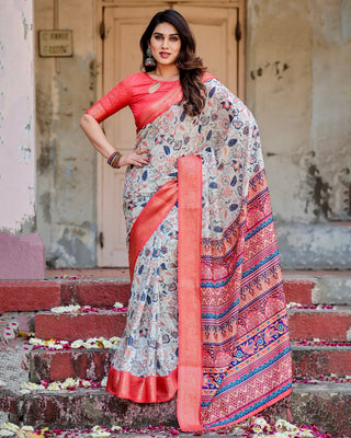 Pure Silk printed sarees