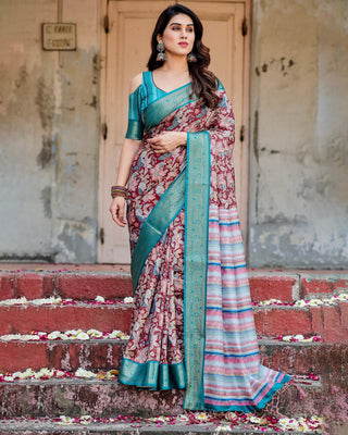 Printed soft silk sarees with price