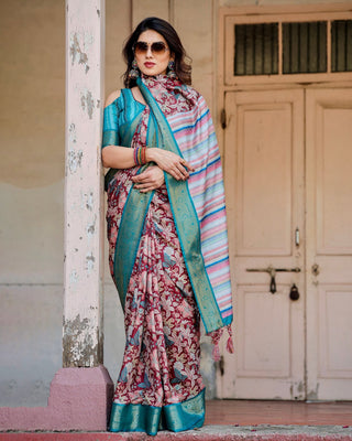 Pure Silk printed sarees For Online