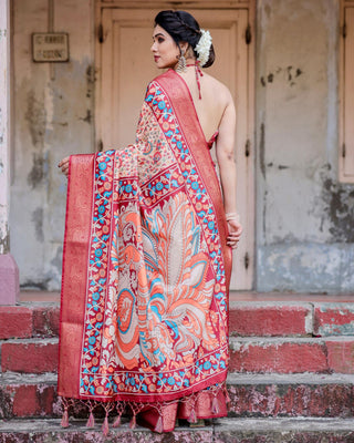 Designer Kalamkari sarees with price