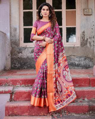 Digital Printed kanchipuram sarees