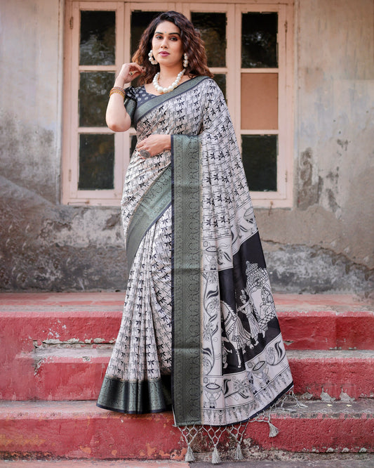 Pure silk digital printed sarees online shopping
