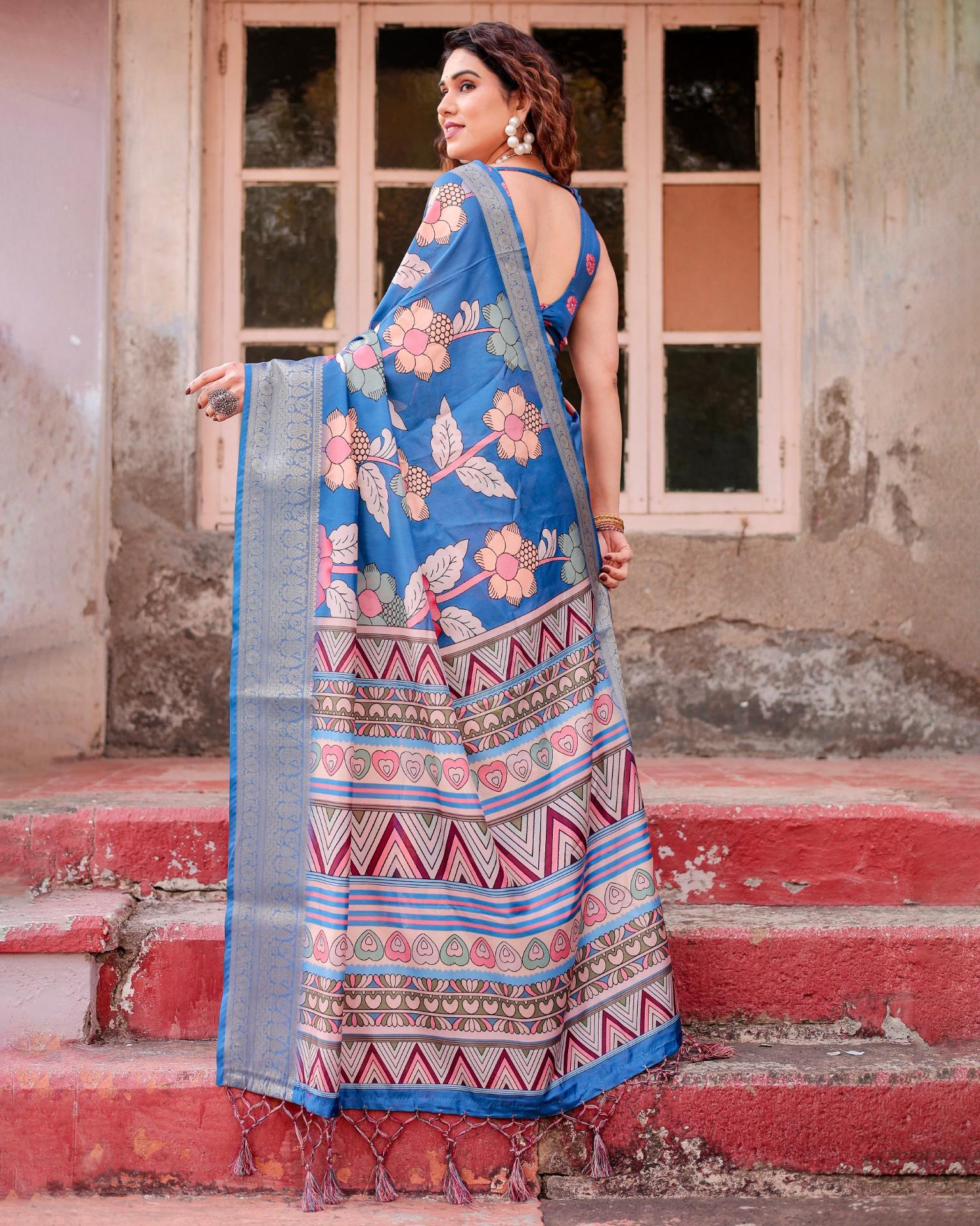 Pure pure silk digital printed sarees with price
