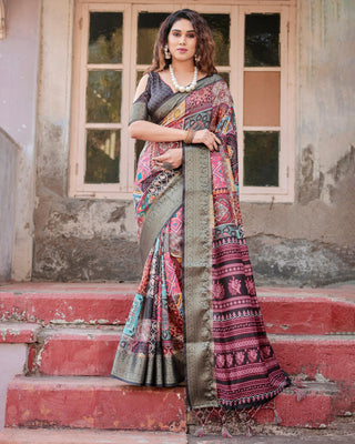 Multi-Color  Latest pure Silk sarees